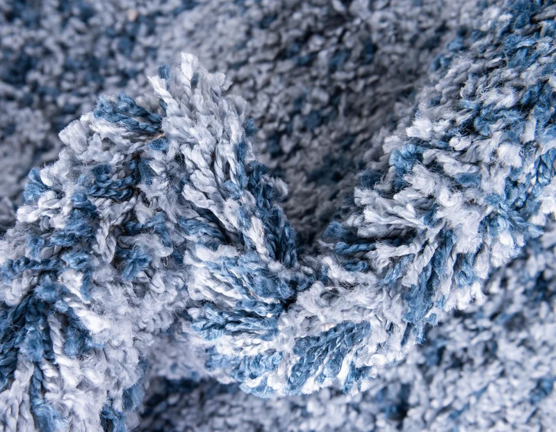 Teppich "Top Shag" Rund Blau 100x100 cm