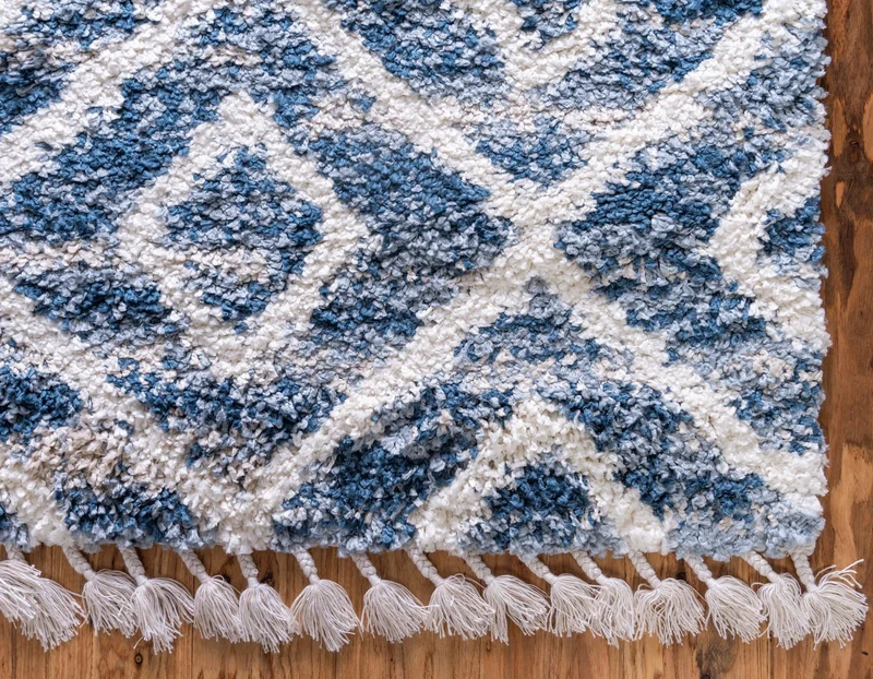Teppich "Top Shag" Läufer Blau 80x250 cm