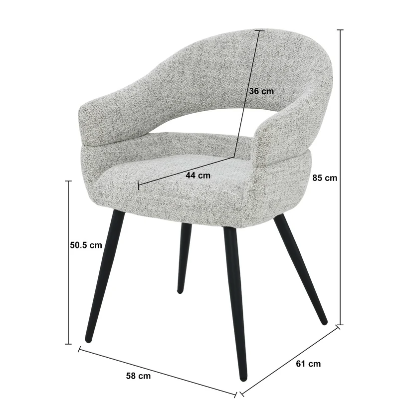 Stuhl beige-grau, Esszimmerstuhl beige