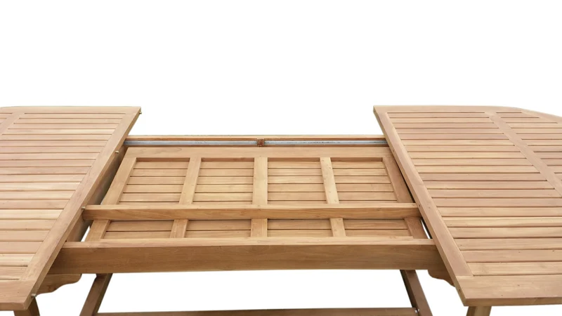 Gartentisch ausziehbar Massivholz Teak, Länge 180-240 cm