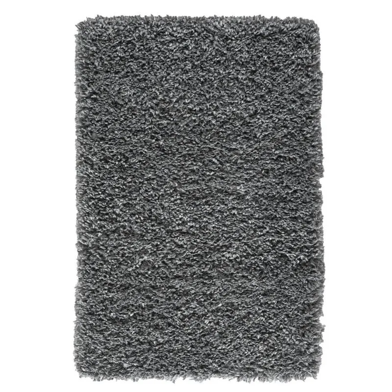 Hochflor Teppich SHAGGY grau rechteckig diverse Größen
