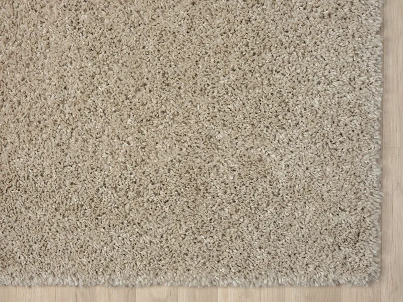 Hochflor Teppich SHAGGY beige rechteckig diverse Größen