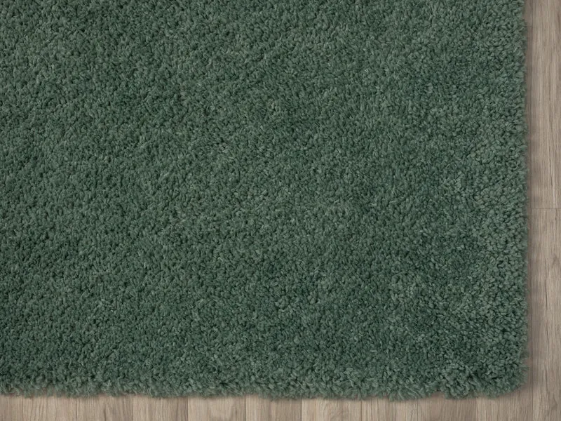 Hochflor Teppich SHAGGY hellgrün rechteckig diverse Größen