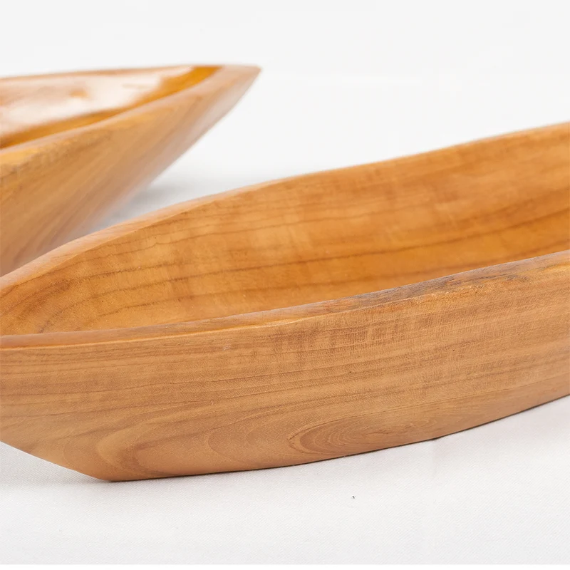Individuelle Teak-Schale PERA ca.70cm Natural Handarbeit
