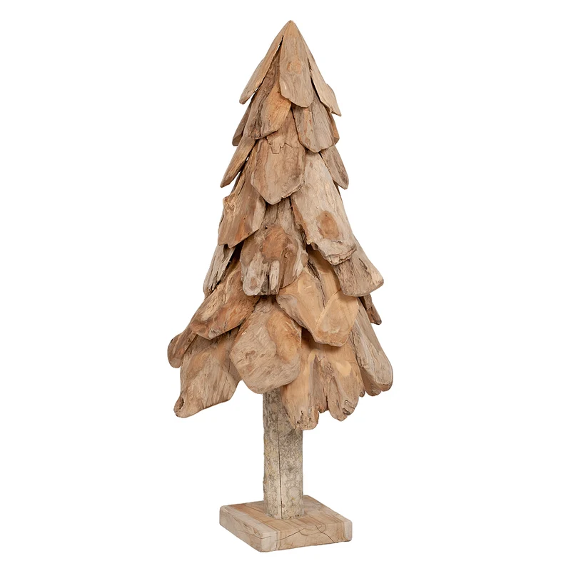 Teak Deko Baum BOOM ca. H80cm Tannenbaum Massivholz