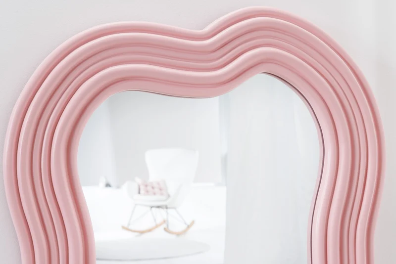 Extravaganter Design Spiegel 100x52cm DIVINA rosa