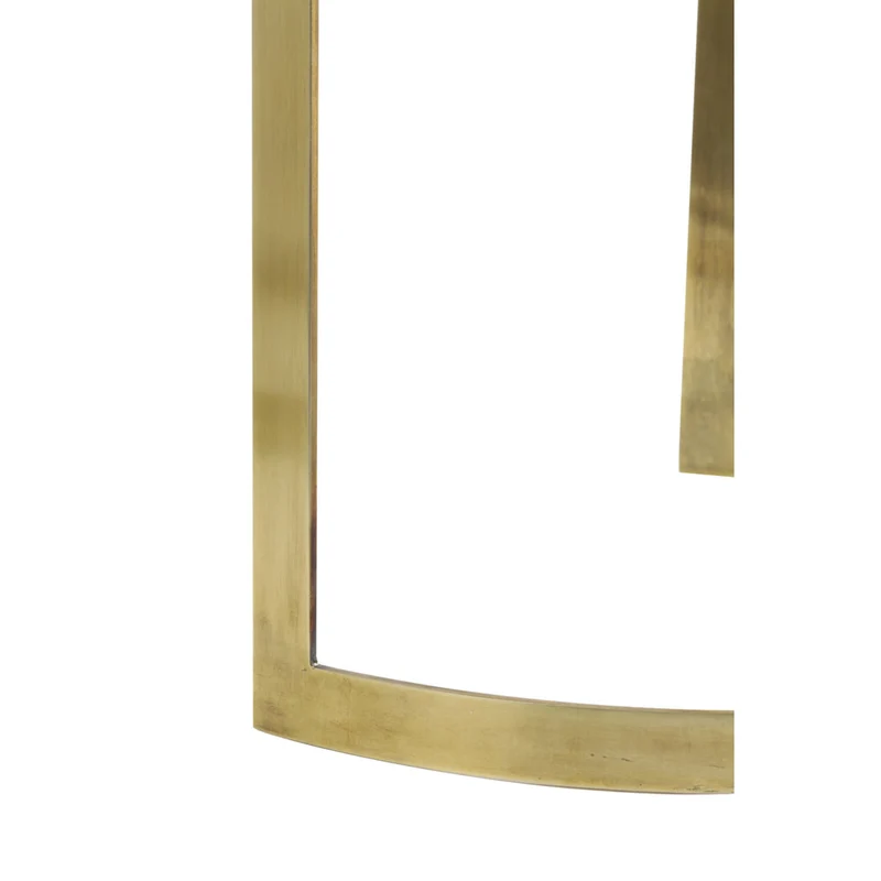 Beistelltisch rund Gold 2er Set, Durchmesser 41-49 cm