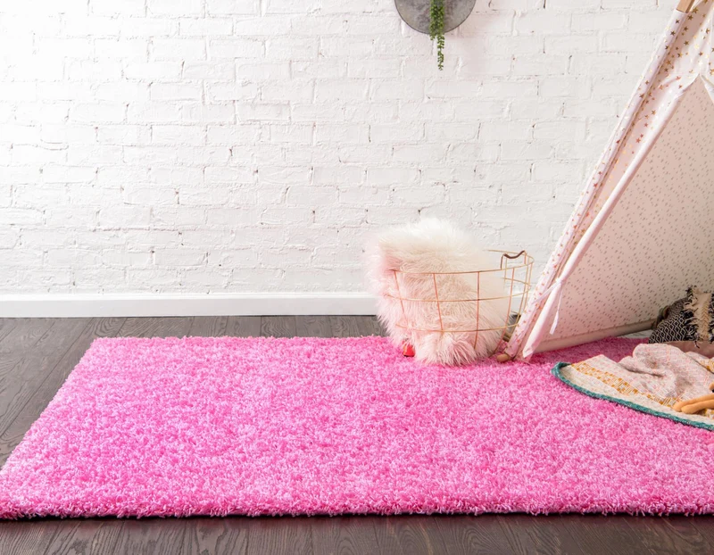 Teppich HIGH-FLOR Rechteckig Pink diverse Größen