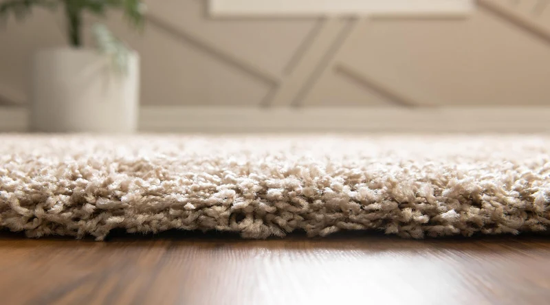 Teppich HIGH-FLOR Rechteckig Braungrau diverse Größen