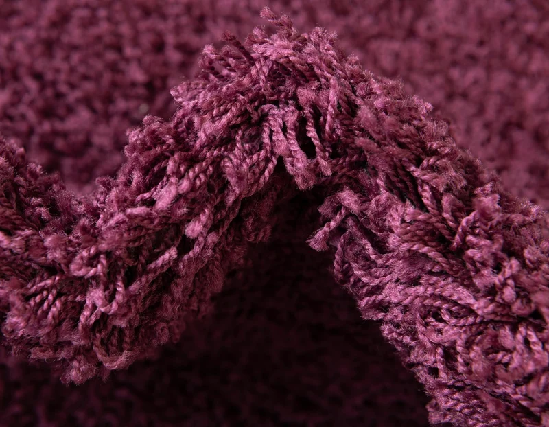 Teppich HIGH-FLOR Rechteckig Aubergine Lila diverse Größen