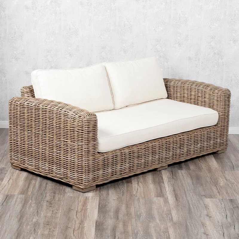 4tlg. Loungemöbel-Set Sitzgruppe LIVING Rattan Grey