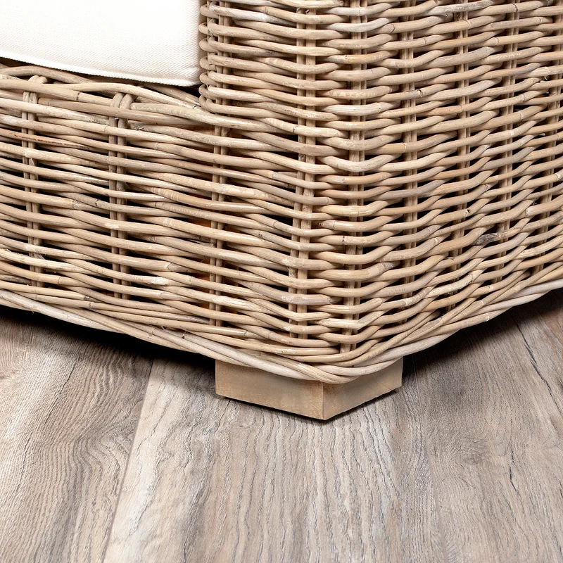 4tlg. Loungemöbel-Set Sitzgruppe LIVING Rattan Grey