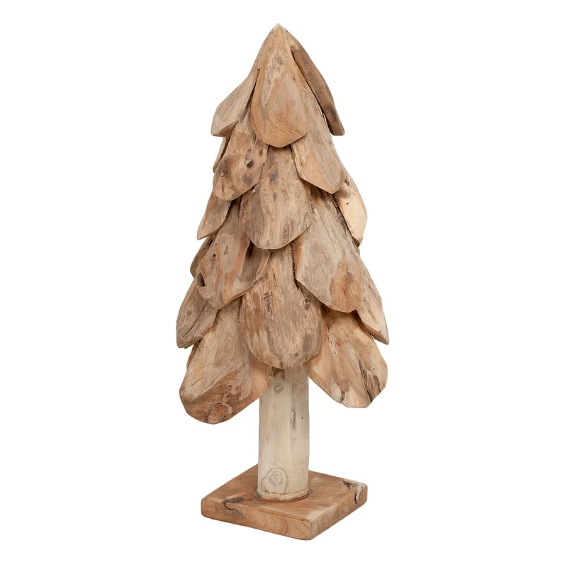 Teak Deko Baum BOOM ca. H40cm Tannenbaum Massivholz