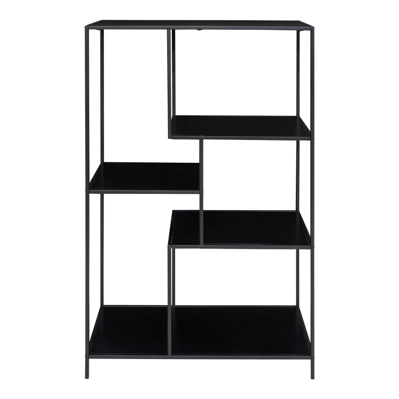 Modernes Regal LEVEN schwarz ca.36x80x120 cm