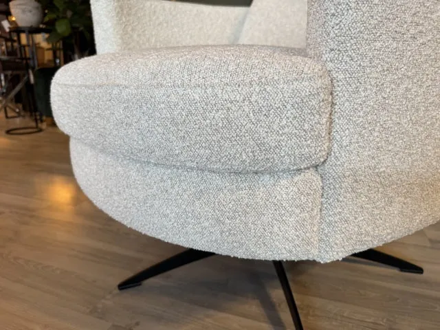 Sessel weiß-beige, drehbarer Sessel weiß