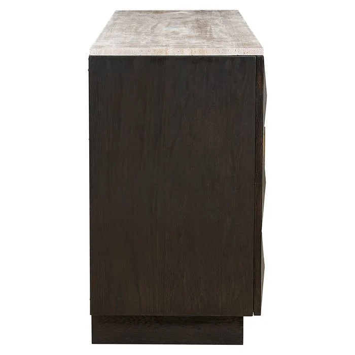 Sideboard braun, Anrichte braun Eiche furniert, Breite 170 cm