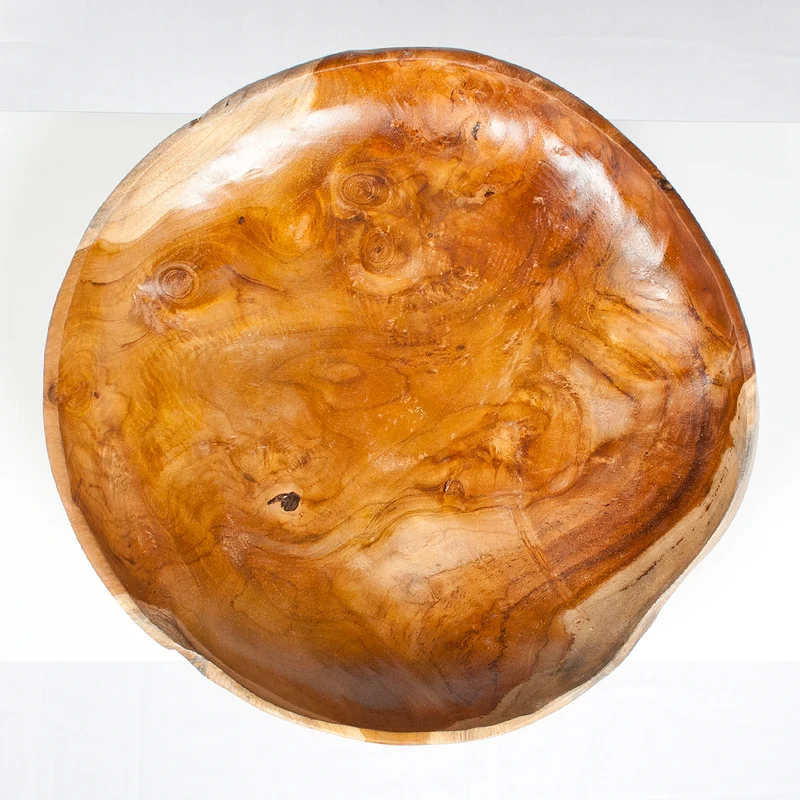 Schale TURKU Ø ca.: 40cm aus massivem Teak-Wurzelholz