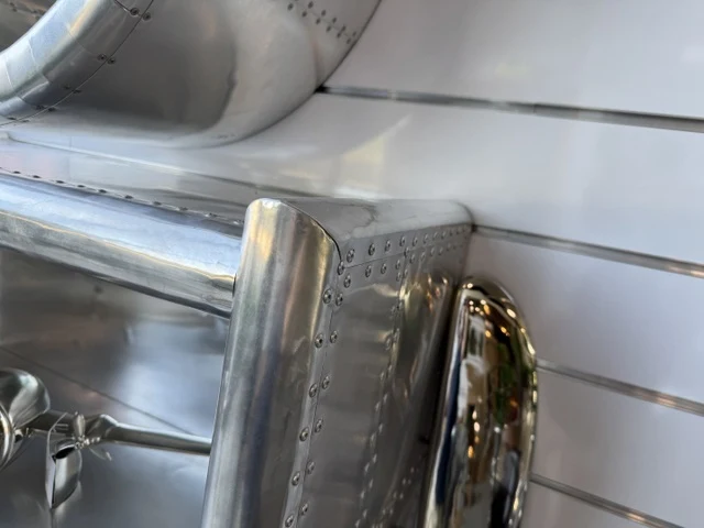 Regal Aircraft, Bücherregal Airplane Silber Aluminium, Breite 100 cm