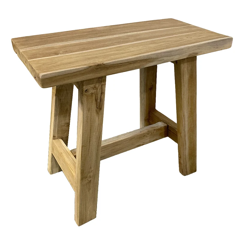 Hocker GEMI recyceltes Teak Natural ca. L50cm Beistelltisch