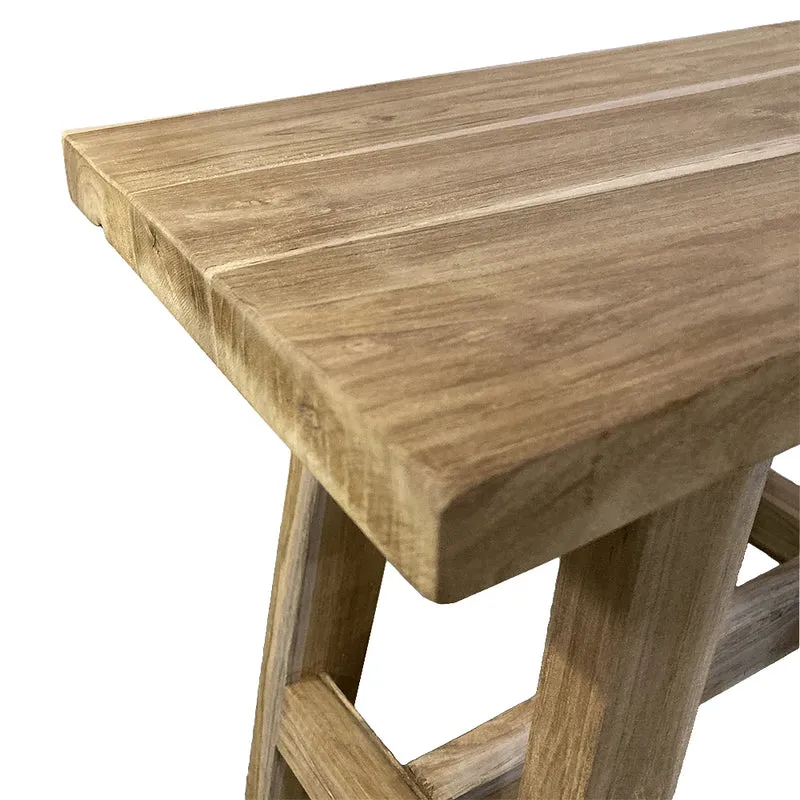 Hocker GEMI recyceltes Teak Natural ca. L50cm Beistelltisch