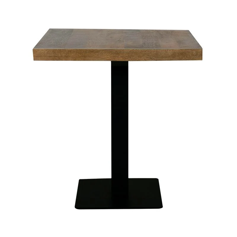Bistrotisch Holz-Metall, Gastro-Bistrotisch, Maße 70x70 cm