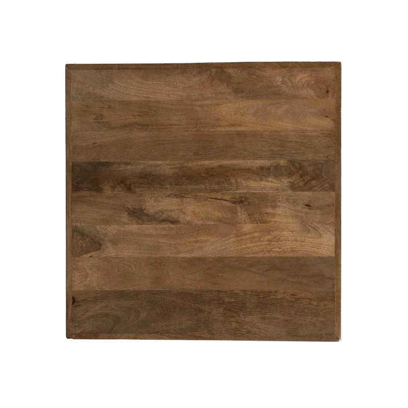 Bistrotisch Holz-Metall, Gastro-Bistrotisch, Maße 70x70 cm