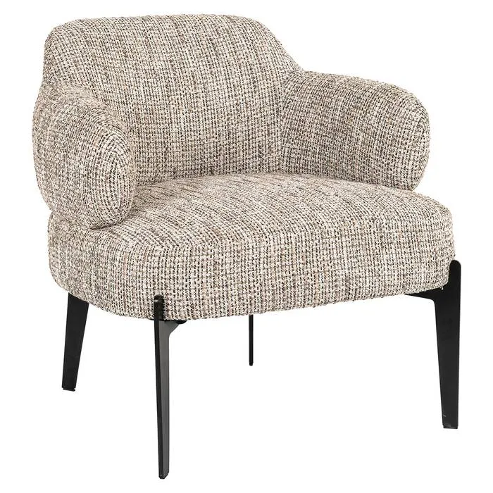 Sessel beige-taupe-schwarz