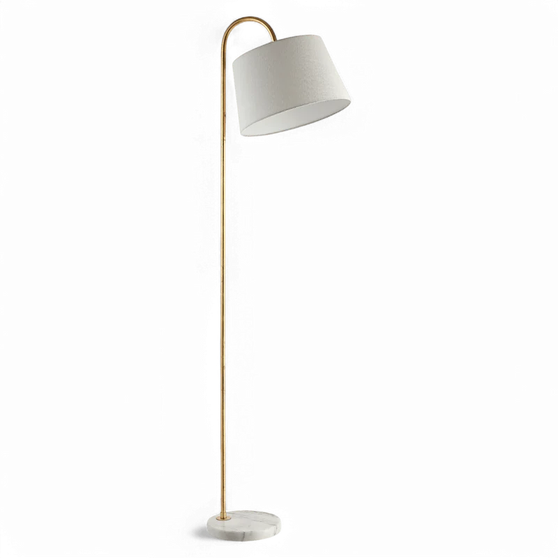 Solis Floor Lamp White & Gold