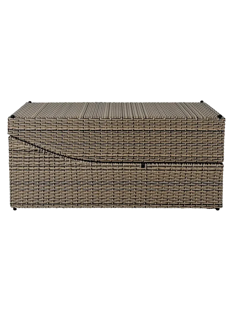 Split Sonnenliege Kubu-Rattan, grau