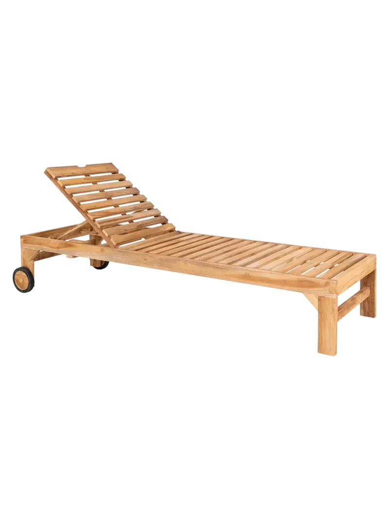 Andorra Sonnenliege Teak, natur