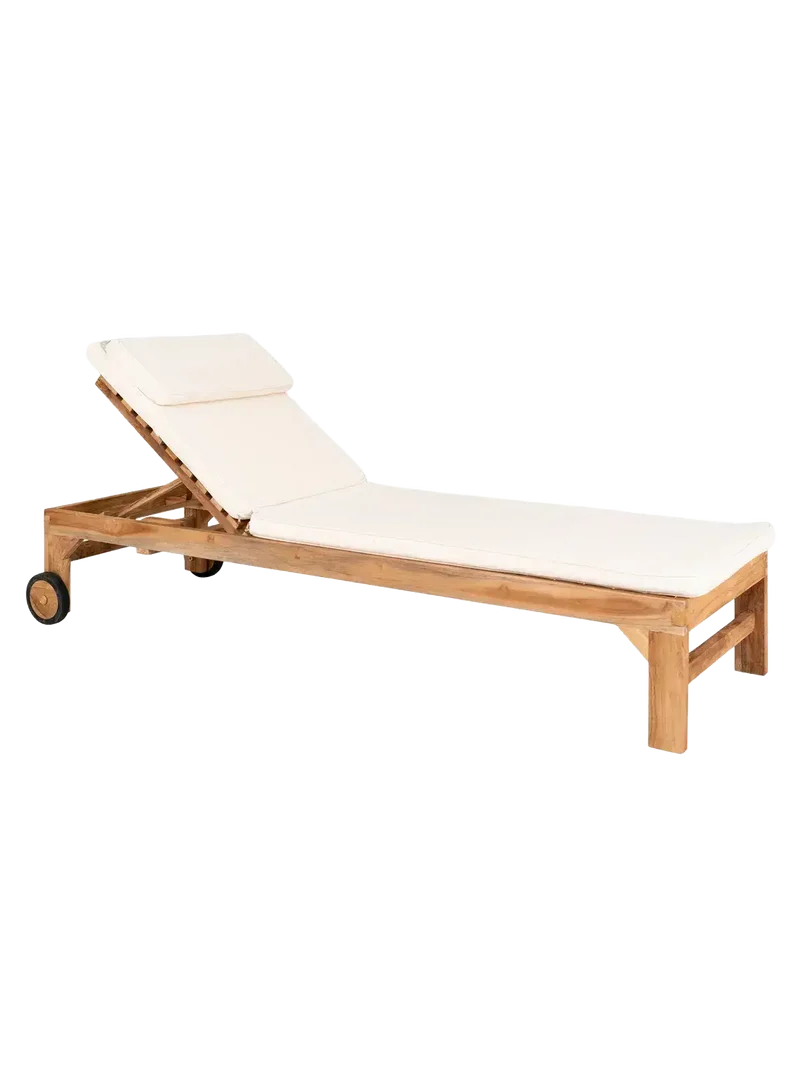 Andorra Sonnenliege Teak, natur