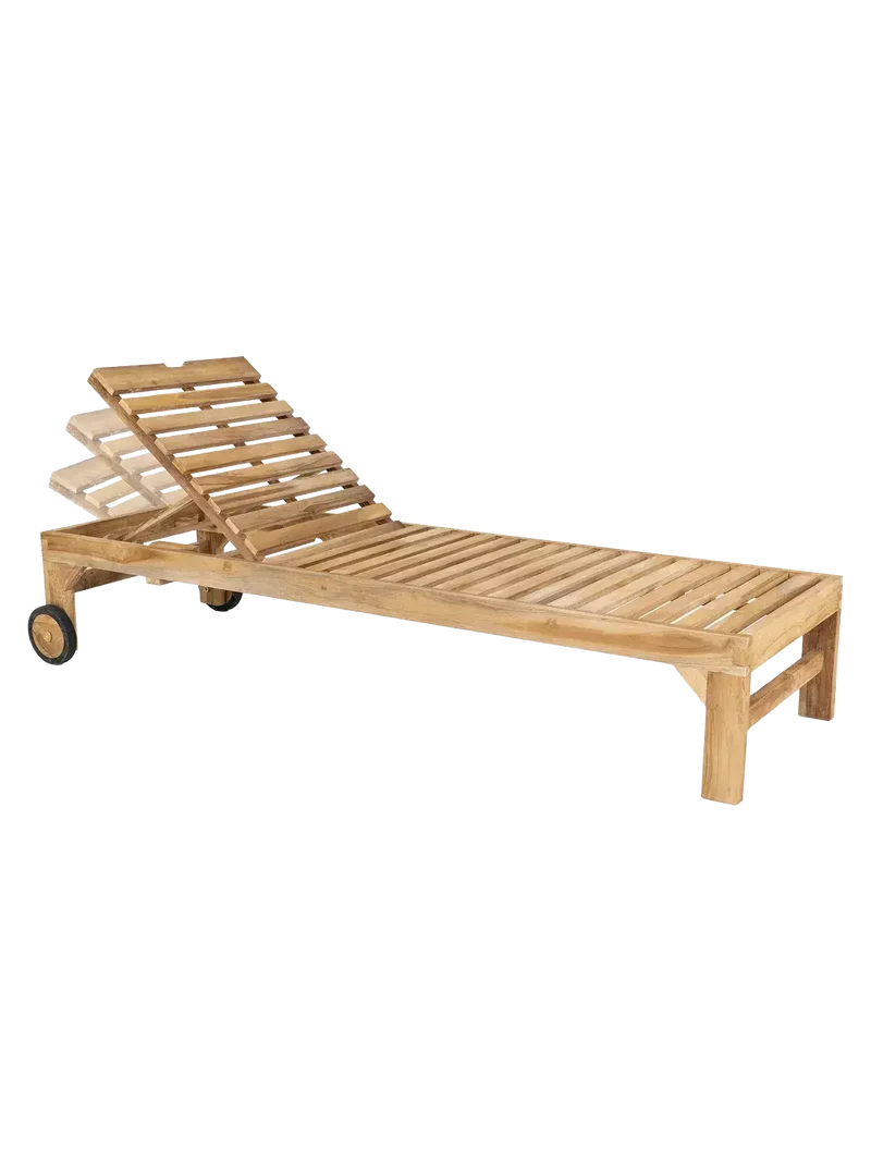 Andorra Sonnenliege Teak, natur