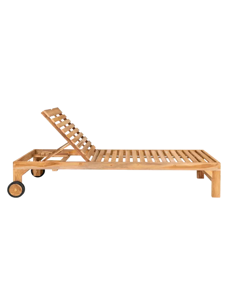 Andorra Sonnenliege Teak, natur