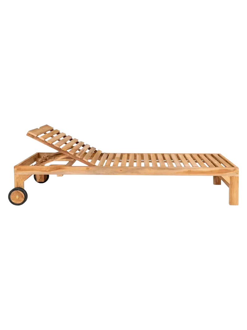 Andorra Sonnenliege Teak, natur
