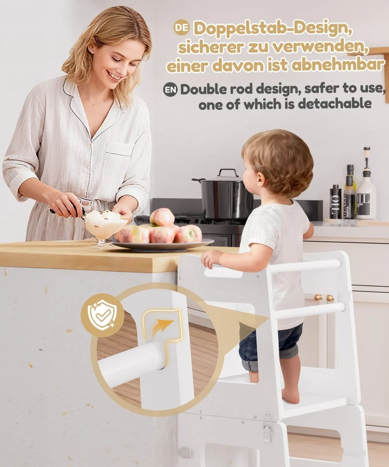 Yorbay 3-in-1 Montessori Kinder Lernturm