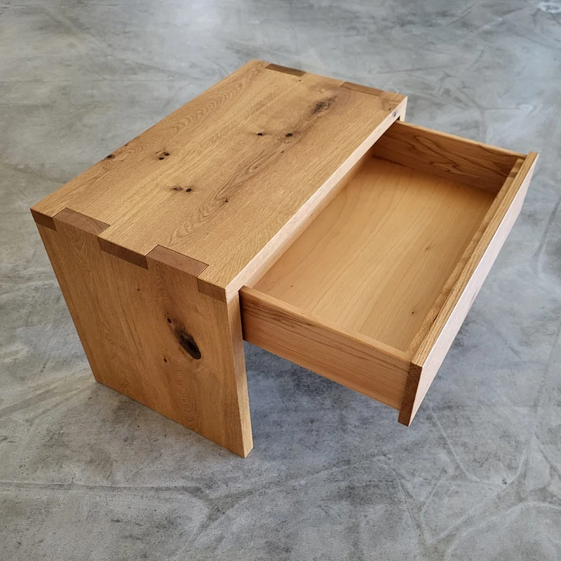 Beistelltisch NAP XL mit 1 Schubkasten Wildeiche