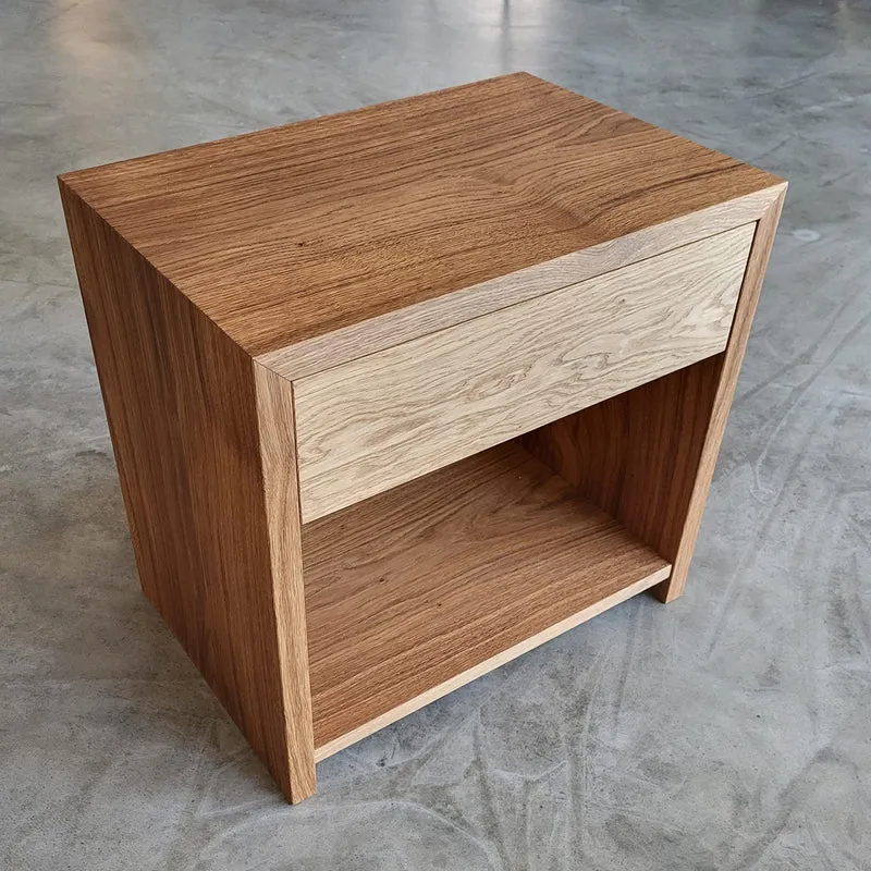 Beistelltisch FLEX XL mit Schubkasten und Holzboden Wildeiche (Ausstellungsstück)