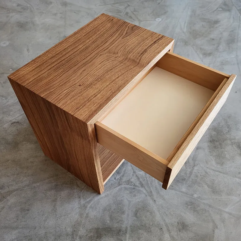 Beistelltisch FLEX XL mit Schubkasten und Holzboden Wildeiche (Ausstellungsstück)