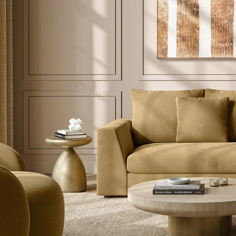 Sage Side Table Gold