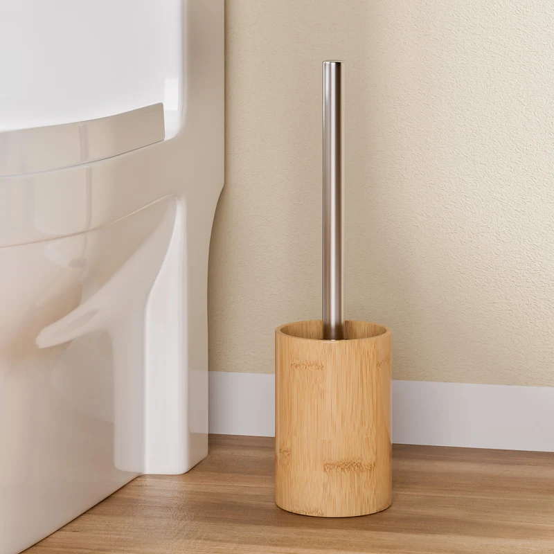 Yorbay Toilettenbürste mit Bambus-Halter
