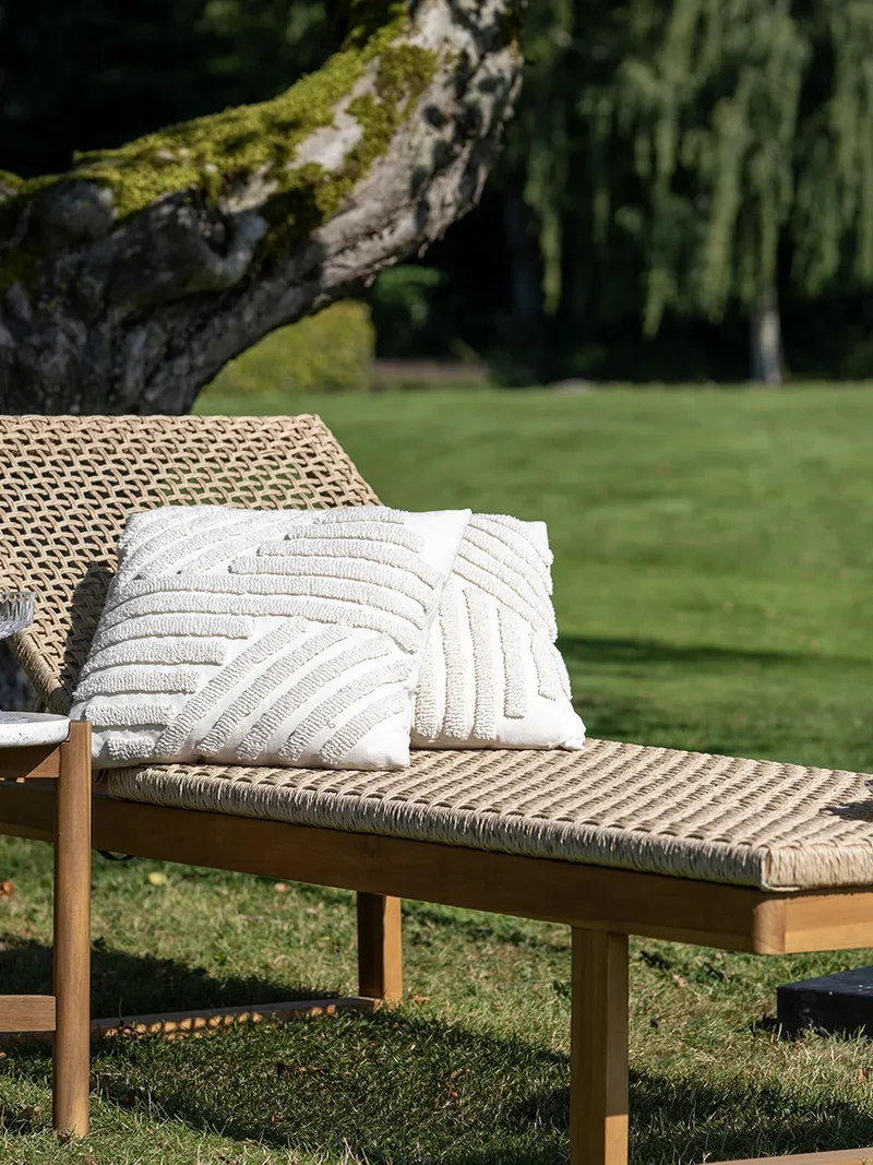 Derby Sonnenliege Teak/Polyrattan, natur