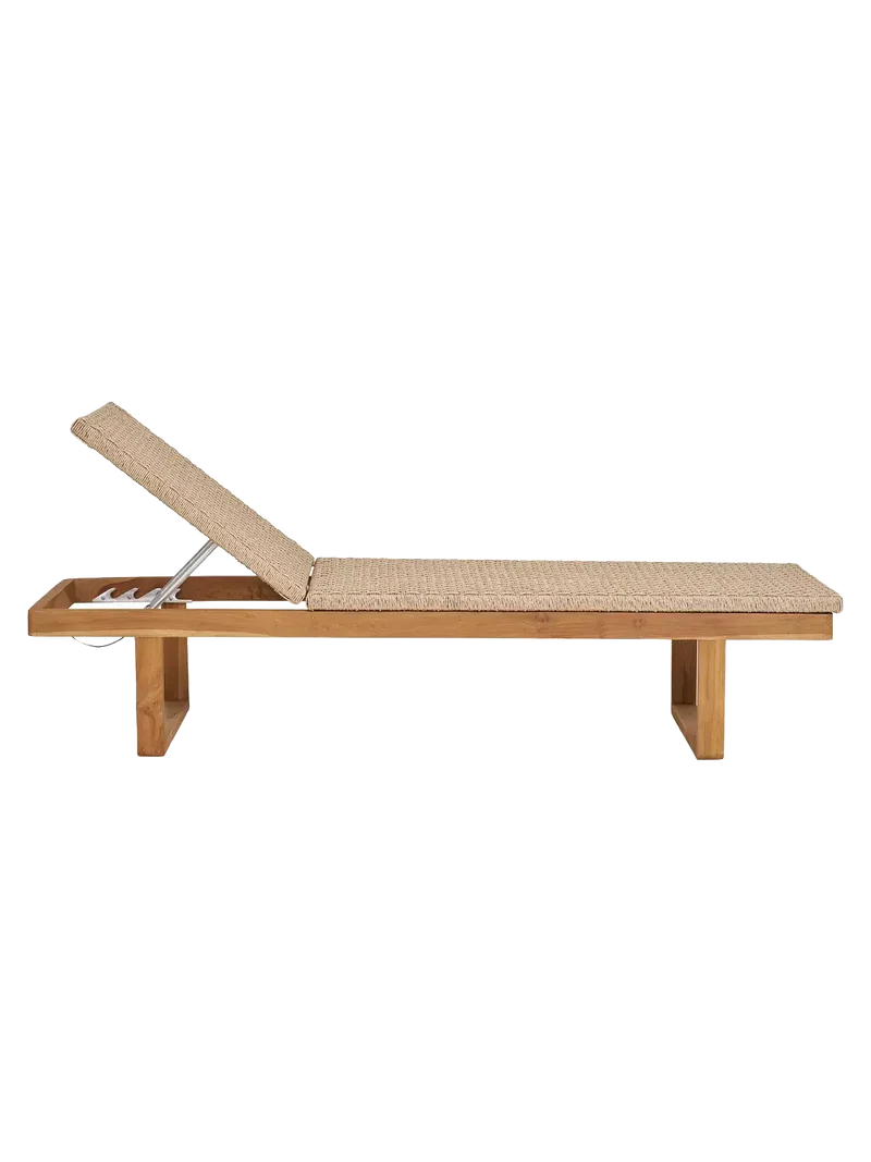 Derby Sonnenliege Teak/Polyrattan, natur