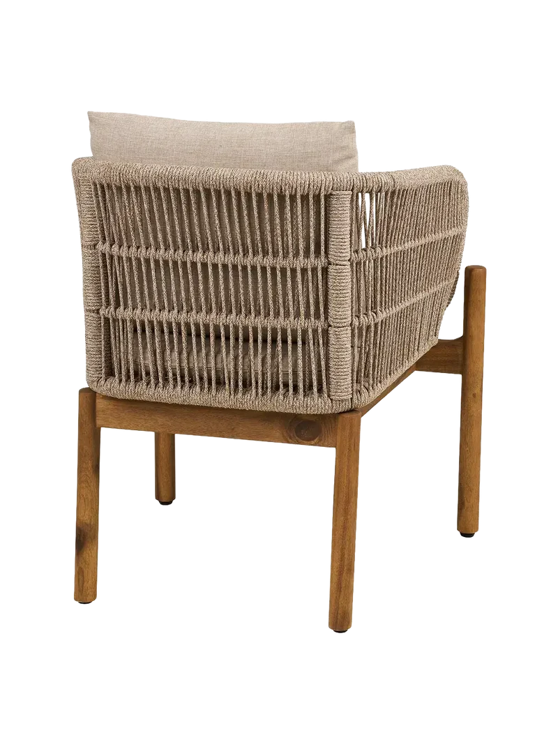 Terracina Esszimmerstuhl Akazienholz, natur/beige