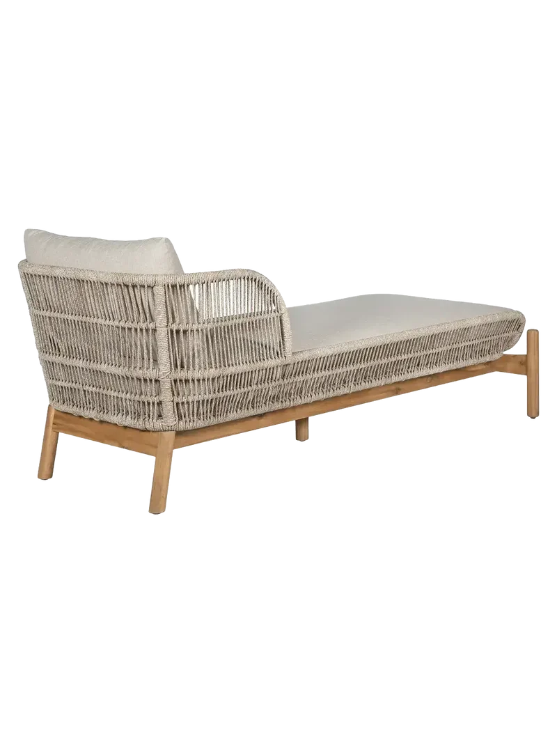 Terracina Sonnenliege Akazienholz, natur/beige