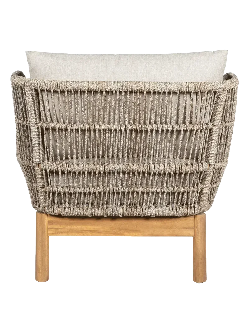 Terracina Sonnenliege Akazienholz, natur/beige