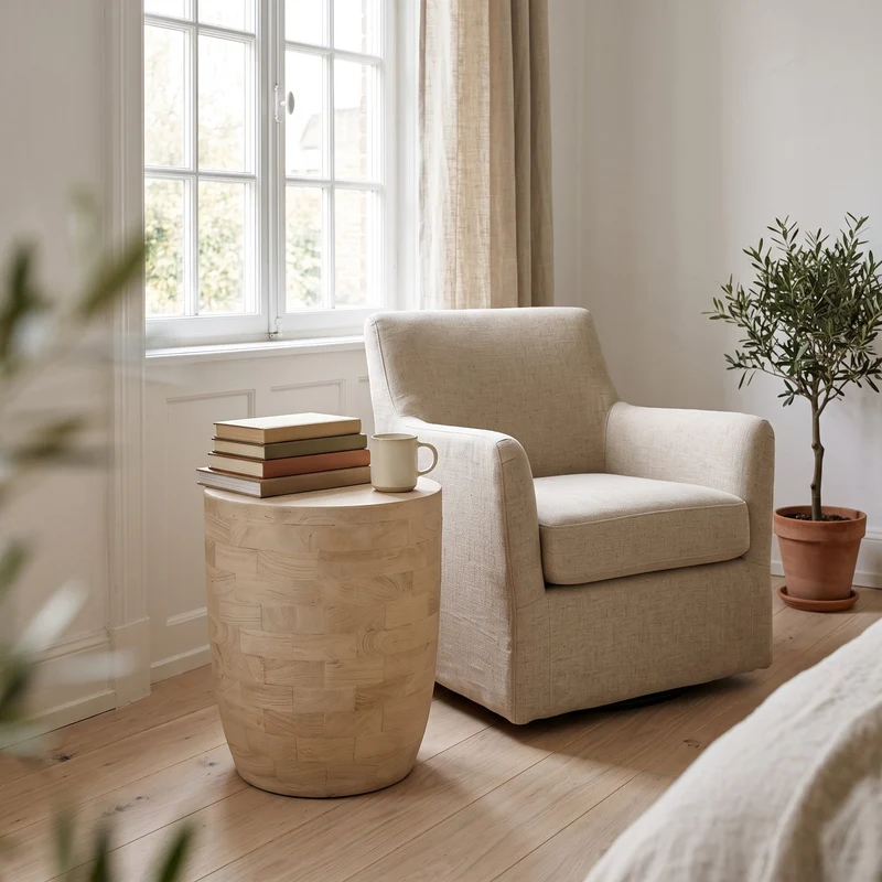 Hocker Driftwood Fassform