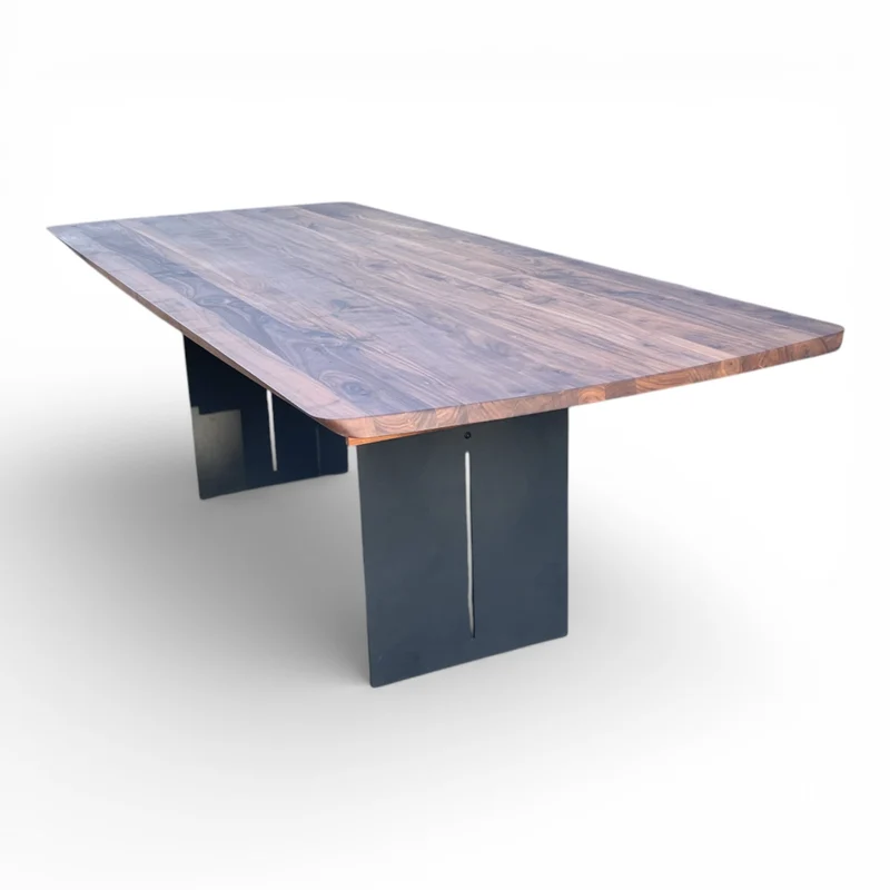Lavida Freiform Synchro Auszugstisch – Nussbaum (240×100 + 80 cm)