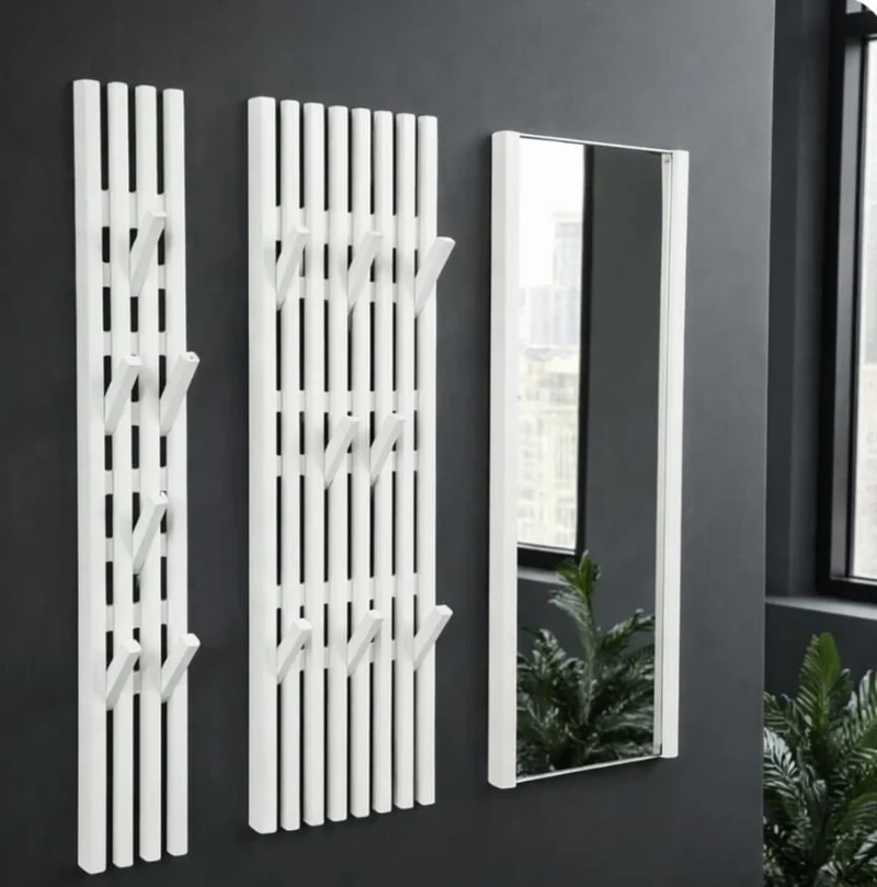 Garderobe Giulia Massivholz weiß
