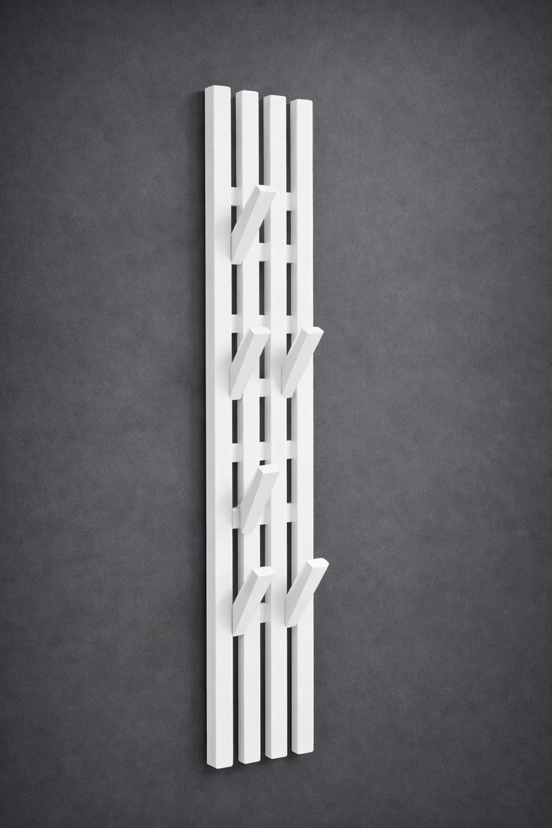 Garderobe Giulia Massivholz weiß