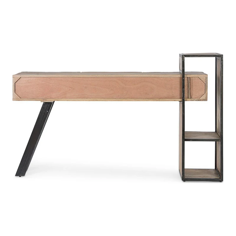 Konsole Manchester | Recyclingholz, Mango und Stahl, 3 Schubladen, 160 cm